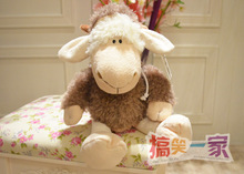Super lindo 1 unid 35 cm NICI la decoración del hogar abrigo lobo cubierta asimiento de las ovejas muñeca de peluche de juguete de regalo del bebé niños