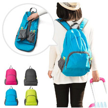 Portable Foldable Women Backpack 2015 Waterproof School Bags Outdoor Men s Travel Bags 4 Colors Sports