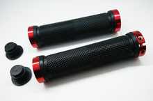 Cheap price high quality Aluminum 6061 lock rings TPR with plug mtb fixed gear bicycle grips