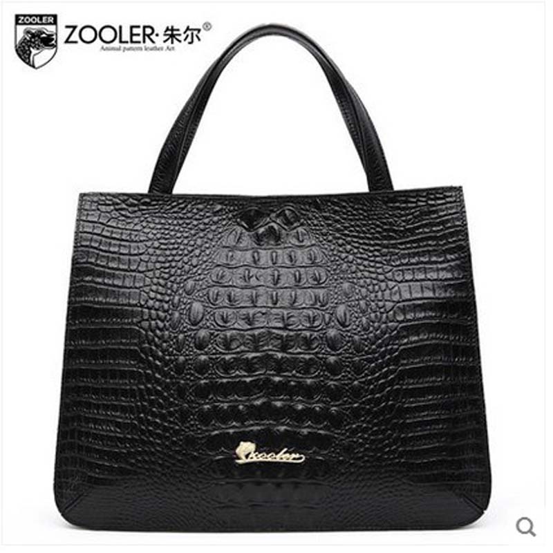 zooler zhuer Genuine leather women handbag  Crocodile casual hand bag bags leather bag women shoulder bag female
