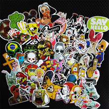 50 pcs Mixed funny hit stickers for kids Home decor jdm on laptop sticker decal fridge skateboard doodle stickers toy stickers