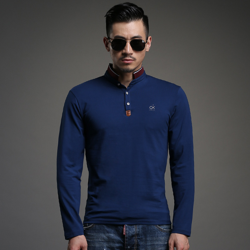 long sleeve polo shirts slim fit