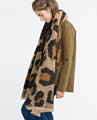 2016 Explosion New Brand Za Women Scarf Leopard Wram Pashmina Winter Thicken Tartan Blanket Shawls and
