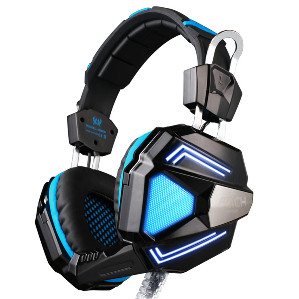 EACH G5200 7.1 Surround Sound Game Headphone Computer Gaming Headset Headband Vibration with Mic Stereo Bass Breathing LED Light
