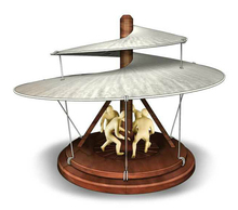 Juguetes entre padres e hijos Davinci el aire helicóptero tornillo Da Vinci creativa Puzzle juguete Brinquedo juguetes envío gratis