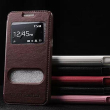luxury original case for samsung galaxy grand prime g530 g530h by fashion pu leather view phone flip window retro stand cover