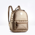 Trendy Knitting Bag 2016 New Fashion Solid Color Woven Pattern Bag Preppy Style Designer Practical Bag