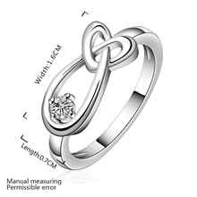 floating charms Plating silver wedding ring heart drop water anel collier plastron femme SMTR658