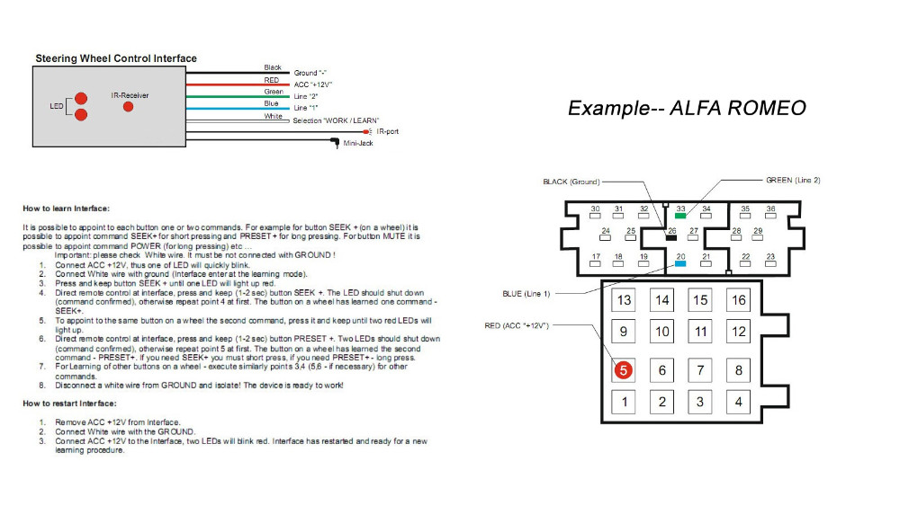Swc Interface Universal Resistive Steering Wheel Control For Toyota Mitsubishi Honda Hyundai Kia Suzuki Aftermarket Adapter