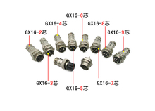 5 sets/kit 10 PIN 16mm GX16-10 Screw Aviation Connector Plug The aviation plug Cable connector Regular plug and socket