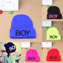 Baby Girls Boys Knitted Woolen Skull Hats Toddler Ski Hats BOY Beanie Caps Wholesale Free Shipping