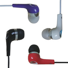 Free Shipping! High quality 3.5mm In Ear Earphones headphone headset earbuds For iphone Samsung mobile phone Plastic head