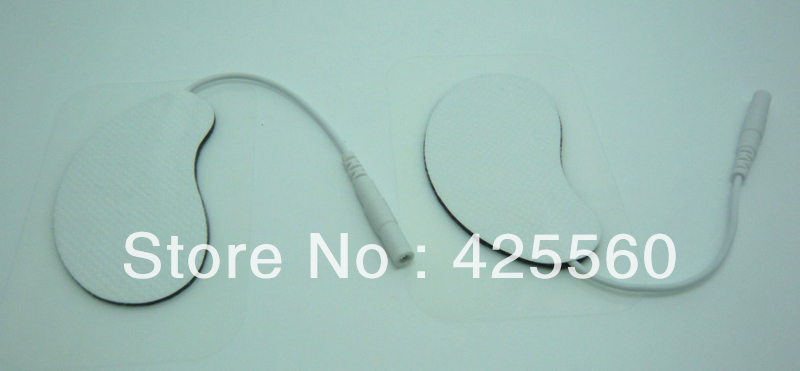 Free Shipping hot selling 100pcs=50pairs  2.0mm TENS Electrode pads electrode slice electrode plate for TENS EMS Machine