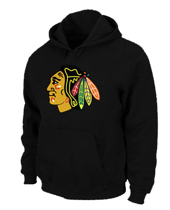 NHL Chicago Blackhawks Big & Tall Logo Pullover Hoodie Black (1).jpg