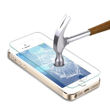 For iPhone 5S Tempered Glass Film font b Mobile b font Phone Front Cover 9H For