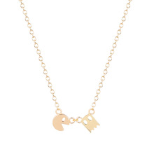 My Aliexpress Fashion PacMan Necklace Smiling face Necklace pendant Long Necklace Fashion for women girls Nice Jewelry