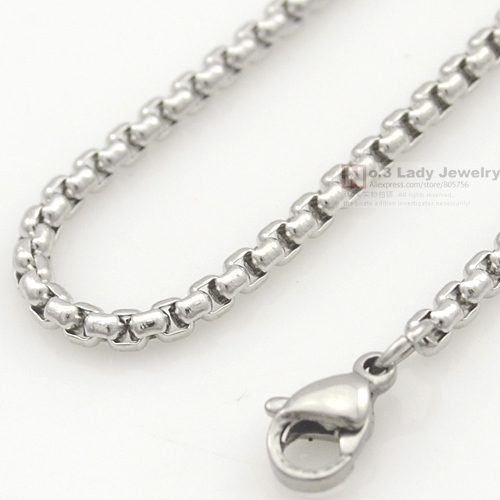 USD 0 99 women Silver Stainless Steel Chain Men Necklace Jewelry Accessories link chain body chain