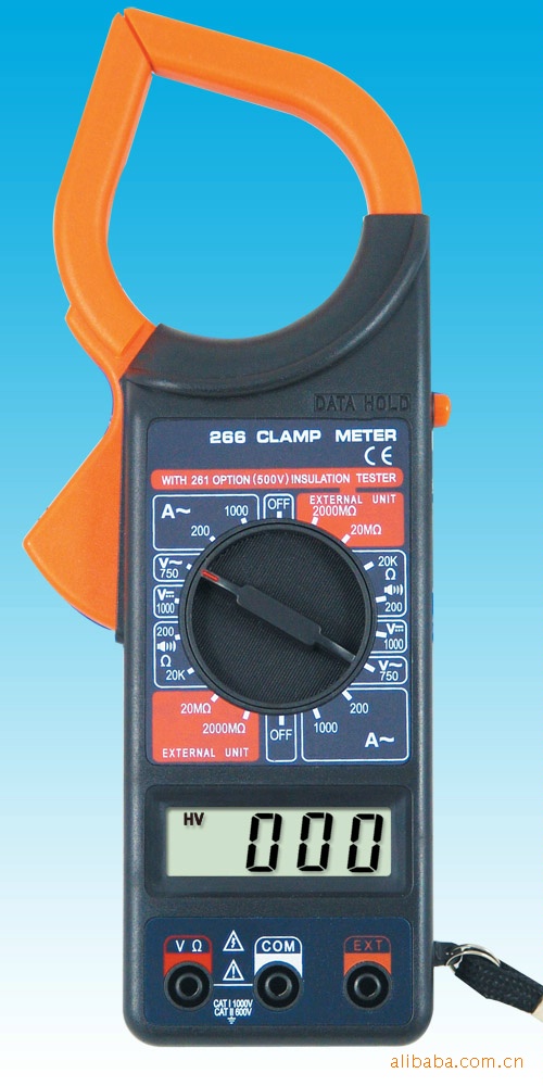 AC DC DT266 Clamp Meter Clamp Digital Multimeter