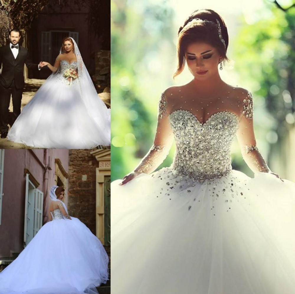 bridal gowns crystals