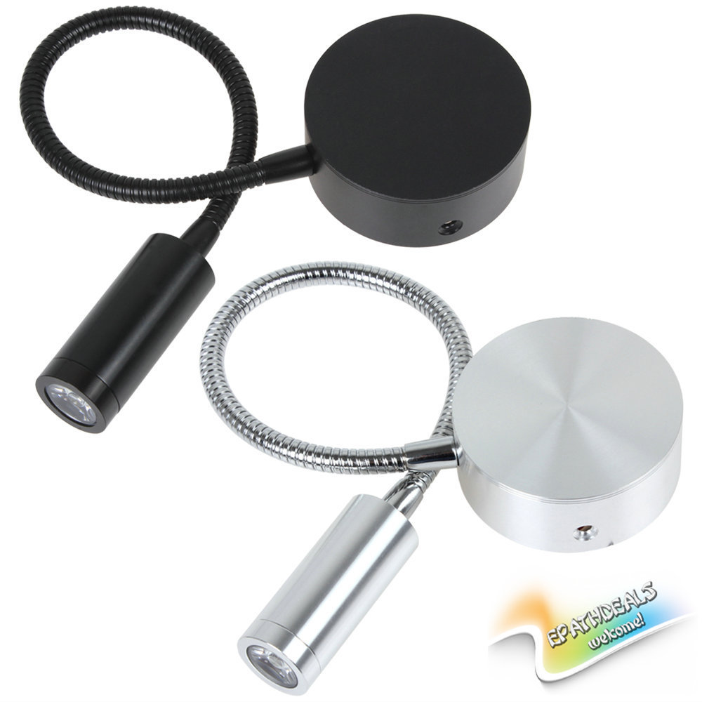 85v 220v 3w flexible hose led bedside wall lamp bedroom 110lm warm ...