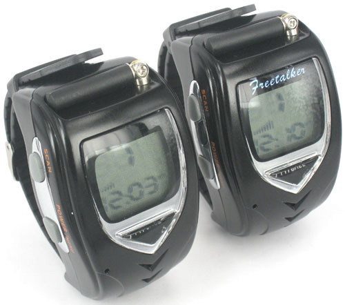 Digital Mobile Two Way Radio Intercom Watch Walkie Talkie Watch Backlit LCD Wrist Watch Dual Band