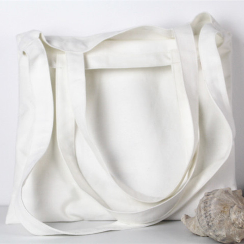 plain white canvas bag