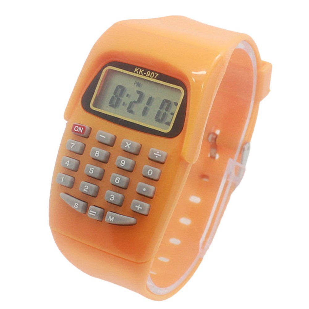 New Arrival Multifunction Watches 8 Digit Calculator Silicone Watches Exam Digital Watch Student