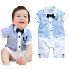 Retail baby boy clothes,new born baby boy casual romper, baby jumpsuit ,infant clothes, children clothing