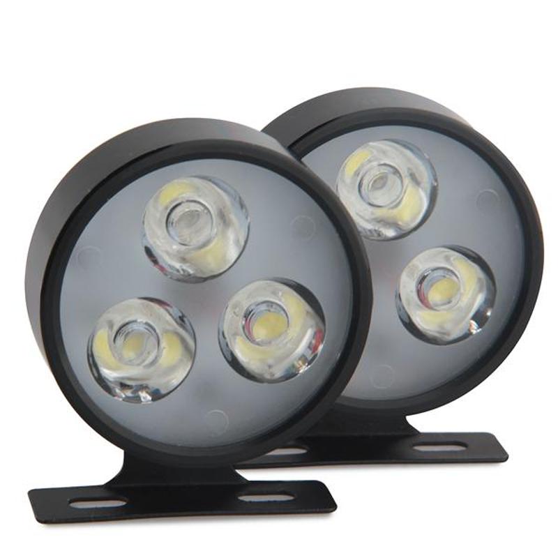 2 x CARCHET 3W White High Power 3 LED Driving Work Light Lamp Off Road Car Truck