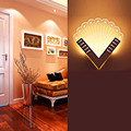 Modern Peacock Shape LED Wall Lamp Acryl Iron Home Lighting Bedroom Bedside Wall Sconce Light Living