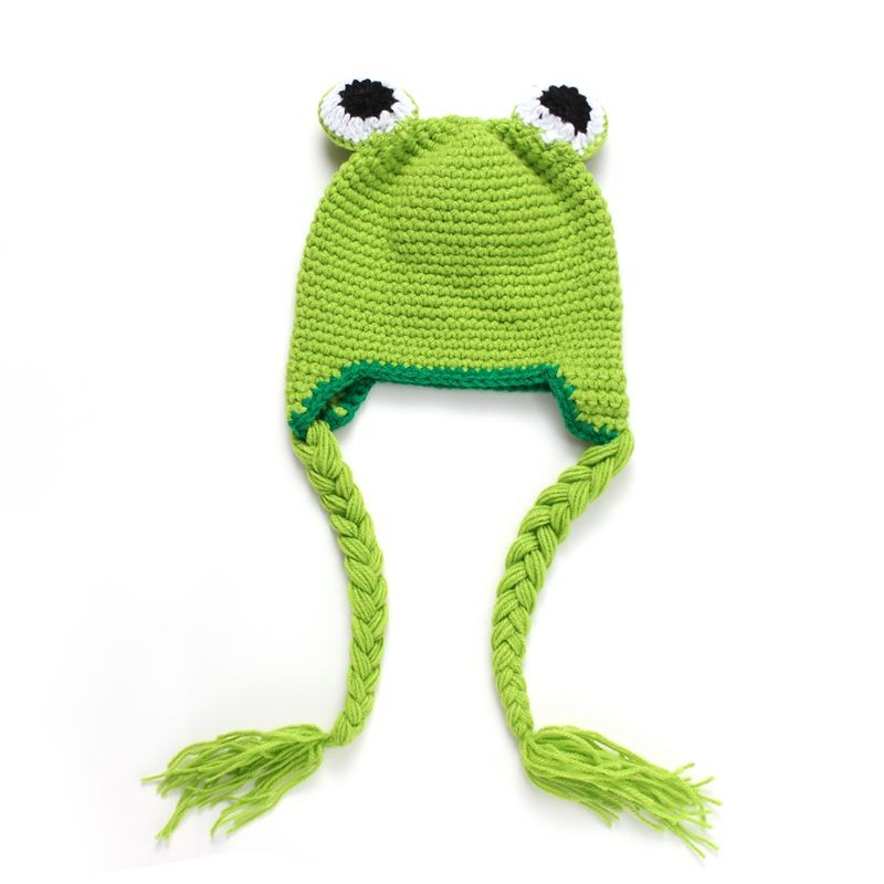 Aliexpress.com : Buy Handmade Knitted Baby Hat Frog Style Childrens Wint...