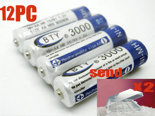 12pc x Genuine BTY 3000 AA 5# Ni MH rechargeable battery power bank 3000MAH Free shipping