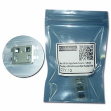 Free shipping 10pcs/lot Micro USB 5pin B type Female Connector For Mobile Phone Micro USB Jack Connector 5 pin Charging Socket