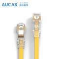 2Pcs Lot 2M AUCAS CAT7 FTP Flat Patch Cable Ethernet cable CAT7 Flat Patch Cord Cable