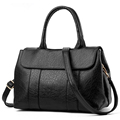New Women PU Leather Soft Tote Bag Ladies Casual Fashion Handbag Elegant Occident Style Fashion Large