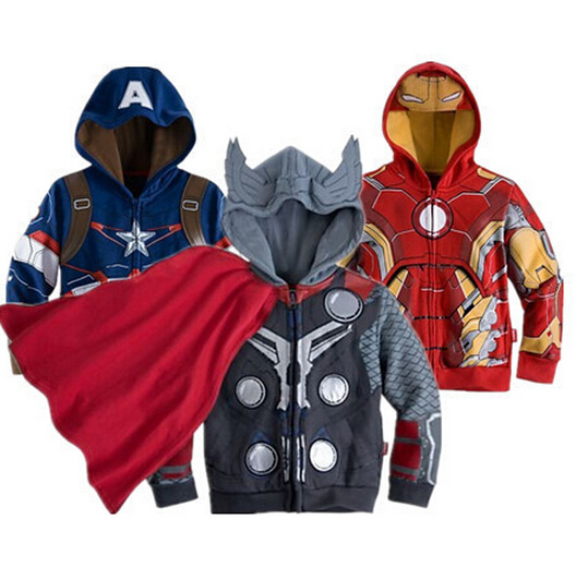The Avengers Iron Man Children Hoodies Sweatshirt Boys Girls Spring Autumn Coat Kids Long Sleeve Casual