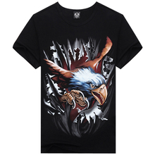 2015 New Arrivals Camisetas Famous Brand Funny Animal 3D printed T shirts Men Casual Sport Hip Hop Summer T-shirt Mens Shirts
