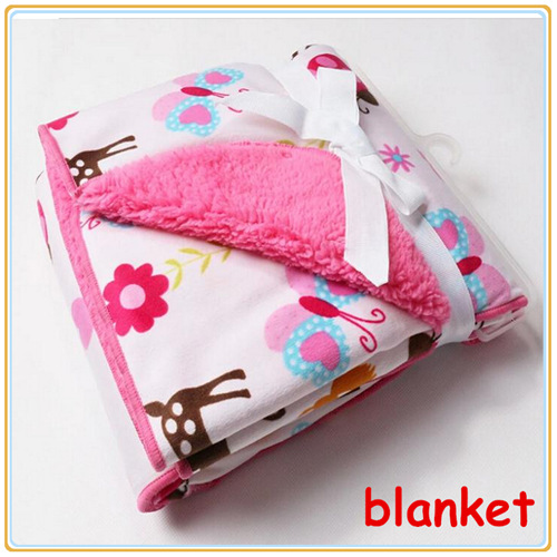 Baby Blanket Coral Fleece for Newborn Soft Infant Carters Cotton Crib Bedding Set Girl Boy Newborn Bed Sleeping size 76*102