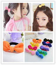 3pcs New Hair Bow with Band for Girl and Woman Hair Accessories Elastic Bow Hair Tie Rope Hair Band 1 piece