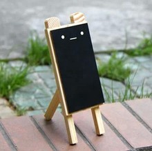 Entrega gratuita Mini pequeño tronco soporte de la pizarra, accesorios de tiro de tablas de madera, juguetes de madera