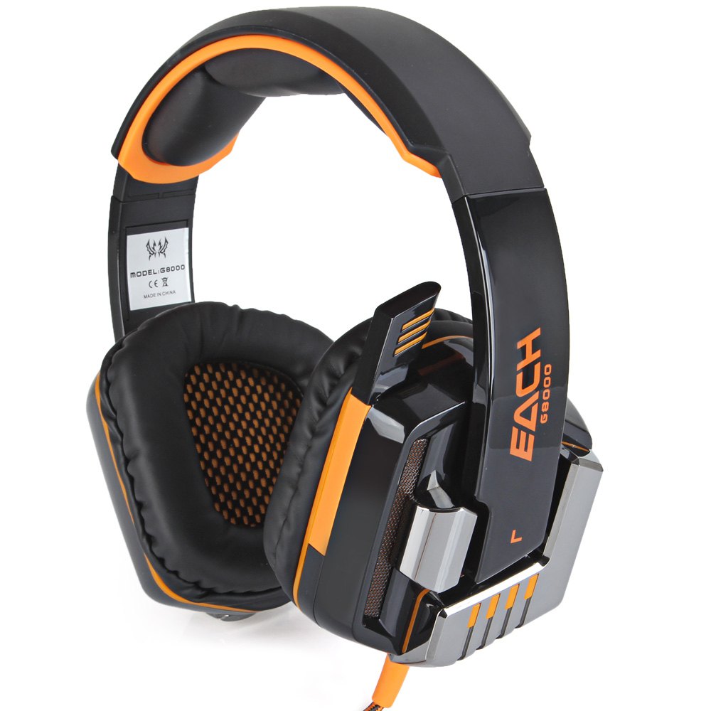 EACH G8000 Gaming Headset Stereo Sound 2.2M Wired Headphone Noise