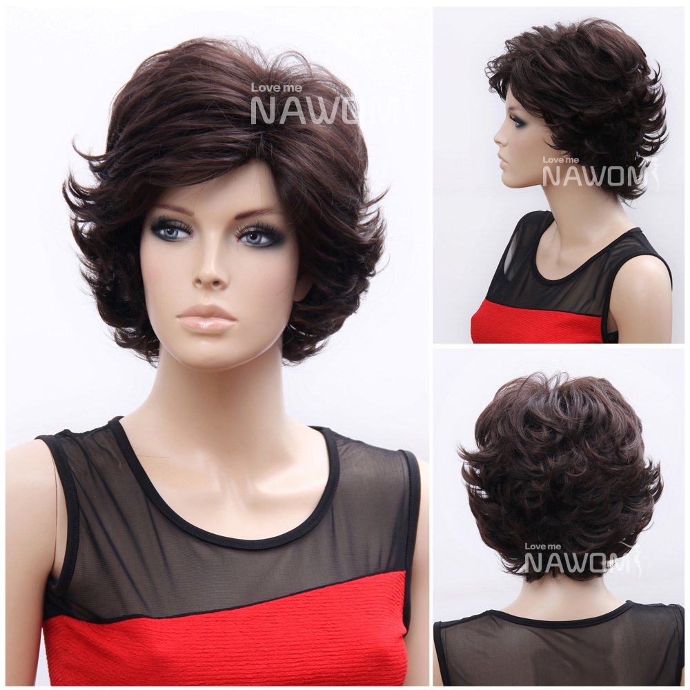 Short Weave For Sale | short weave for sale dark brown synthtic women wigs for Short Weave For Sale | short weave for sale dark brown synthtic women wigs for