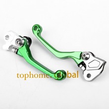 New One Pair Top quality CNC Pivot Brake Clutch levers Set For KAWASAKI KX85 2001-2014 2002 2003 2004 2005 2006 2007 2008 Green