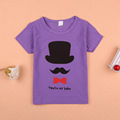 2016 summer new girls clothes baby clothes for boys Alice Beard Boy T shirt kids clothes