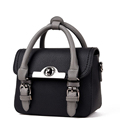 2016 New Fashion Contrast Color Small Handbag Designer Belt Buckle Flap Bag Women Korean Style Panelled