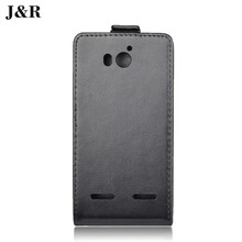 J R Brand Leather Case for Huawei Honor 2 U9508 U8950D Ascend G600 High Quality Flip