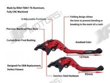 Adjustable Folding Extendable Brake Clutch Levers For YAMAHA FZ1 FAZER 2001 2005