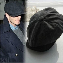 Beckham Same Male Fashion Gorras Planas Solid Boina Beret Hats Casual Octagonal cap 4 Colors