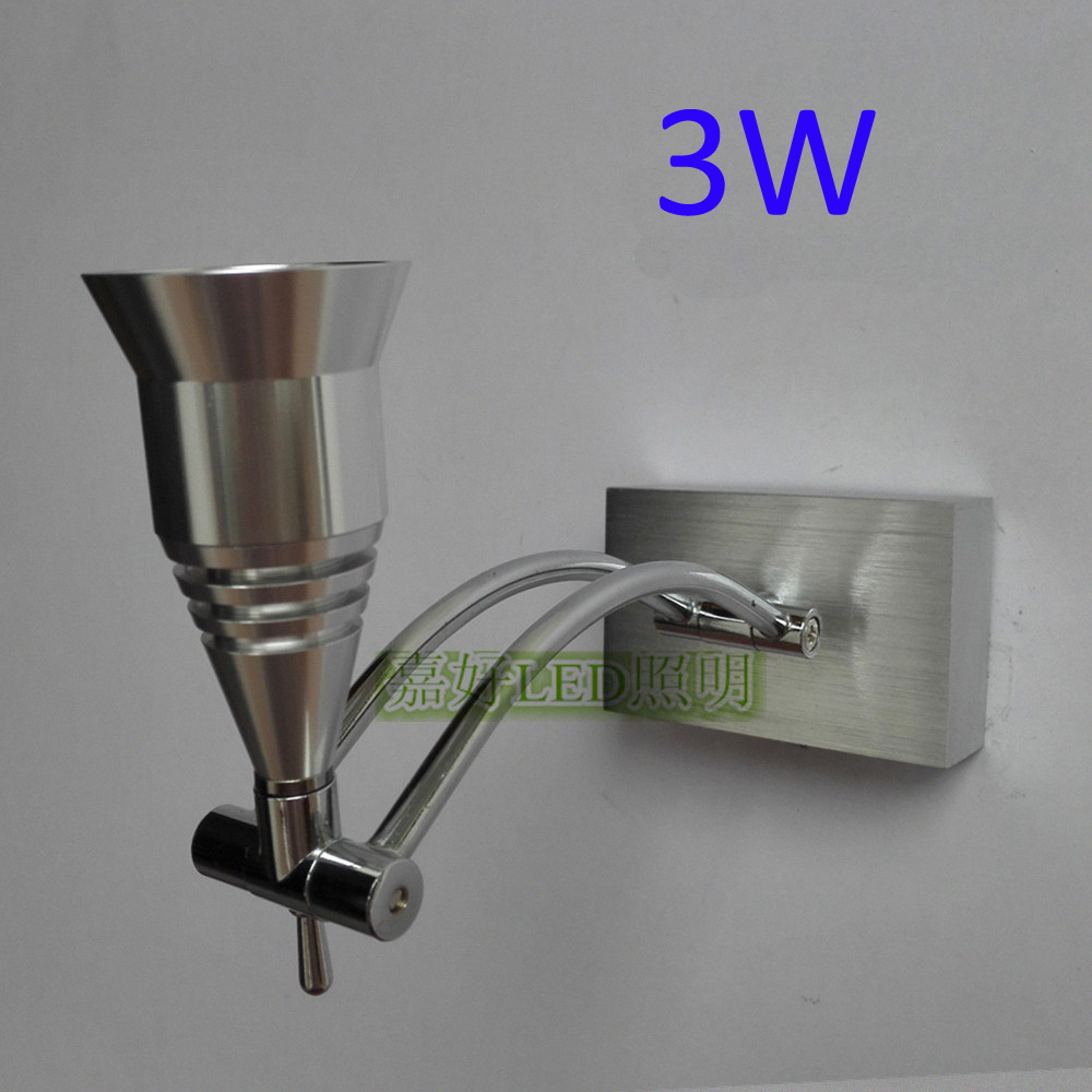 3W AC85 265V Wall Led Lamp Indoor For Living Room Bedside Reading Decroration Aluminum Material ...