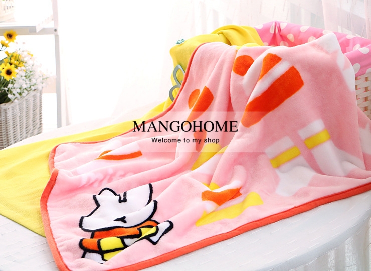  super- soft -skin-friendly- flannel- double-sided- pink Miffy- baby- blanket- air- conditioning- blanket-6.jpg